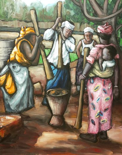 Ecole MODERNE

Femmes Africaines pilant 

HUILE...