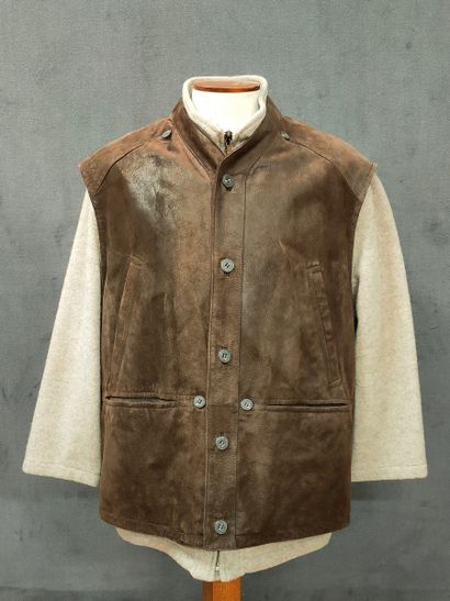 HAL - VESTE D'HOMME en laine beige et gilet...