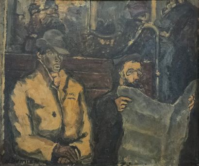 Henri DUMIEN (XXème Siècle)

Dans le métro,...
