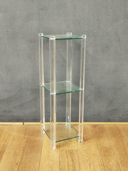 SELLETTE Moderne en altuglas et verre

74...
