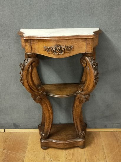 PETITE CONSOLE MOUVEMENTEE d Epoque 1860-1880...