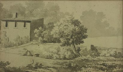 ECOLE FRANCAISE VERS 1800

Lavandière dans...