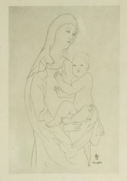 Tsuguharu FOUJITA (1886-1968)

Vierge à l'enfant

EAU-FORTE...