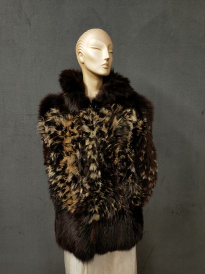 VESTE en morceaux de renard