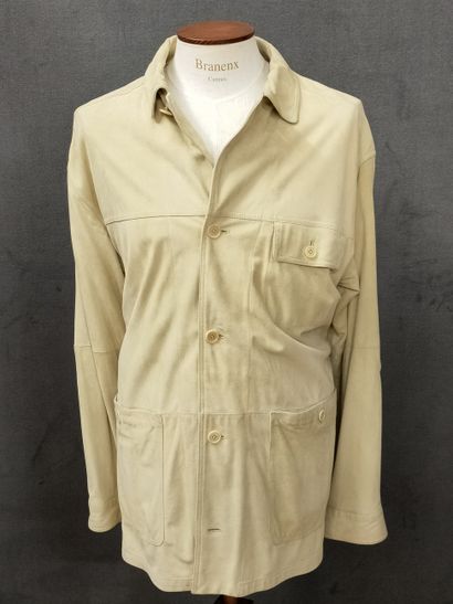 LAMATTA - VESTE D'HOMME en daim beurre frais...