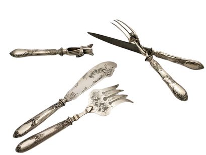 SERVICE A GIGOT 3 PIECES ET COUVERT A SERVIR...