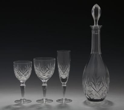 CRISTAL LEMBERG - PARTIE DE SERVICE DE VERRES...