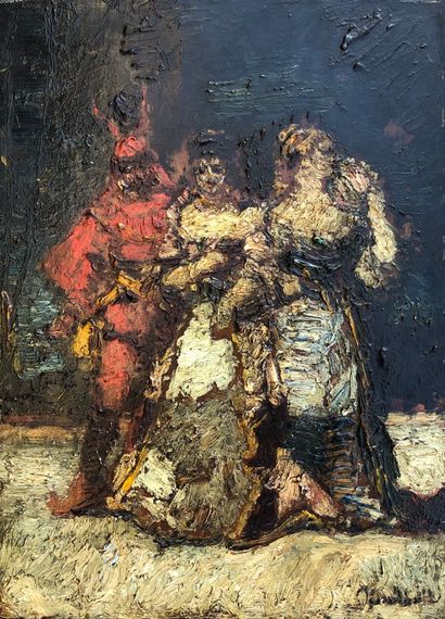Adolphe MONTICELLI (1824-1886) 

Scène de...