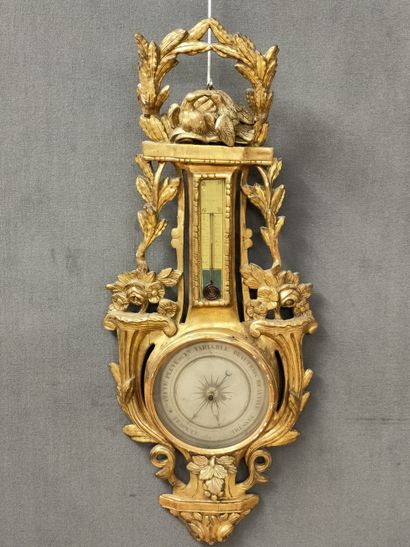 BAROMETRE THERMOMETRE d Epoque Louis XVI...