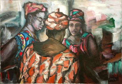 Gilbert BRIA (1933)

Femmes Africaines 

HUILE...