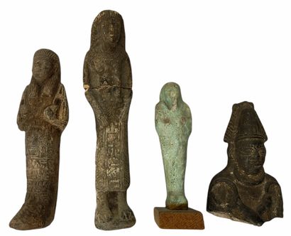 OUSHEBTI Egypte Basse Epoque en fritte émaillée...
