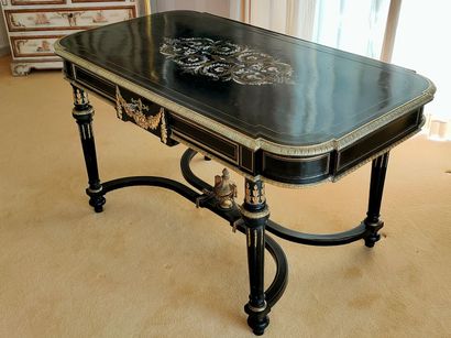 GRANDE TABLE A ECRIRE Circa 1860-1880 en...