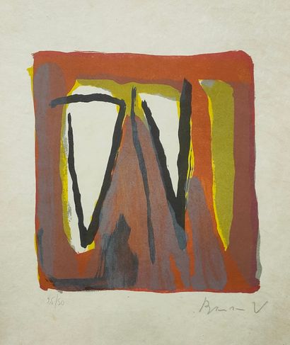 Bram VAN VELDE (1895-1989)

Composition

LITHOGRAPHIE

Signée...