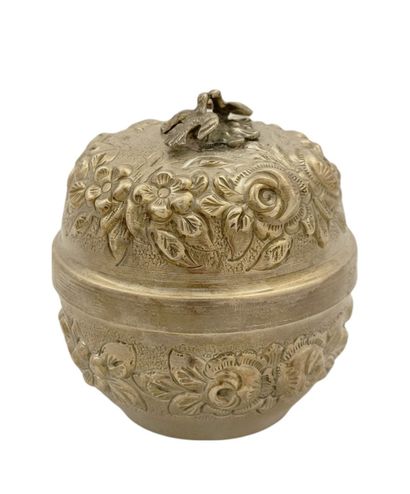 BOITE RONDE ARABIE Moderne en argent 900...