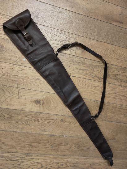 SAILLARD Paris - ETUI A FUSIL souple en cuir...