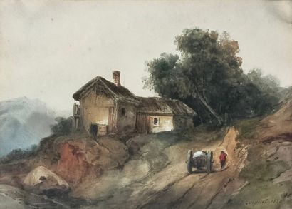 Jules COIGNET ( 1798 - 1860 ) 

Paysage de...