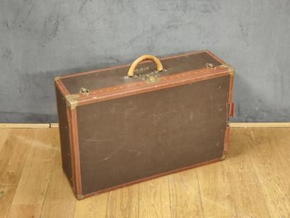 LOUIS VUITTON - VALISE RIGIDE 80 cm en toile...