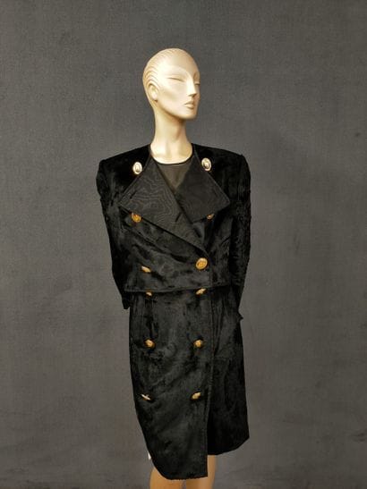CRISTIAN DIOR Années 80 - non griffé - TAILLEUR...