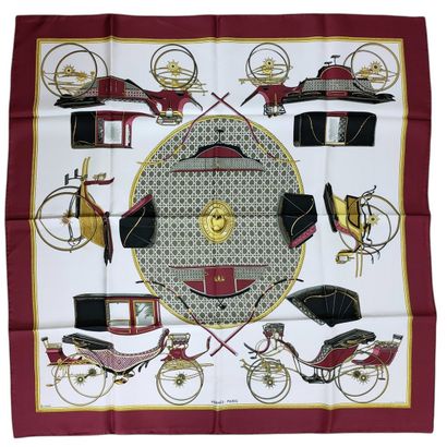 HERMES Paris made in France - CARRE en twill...