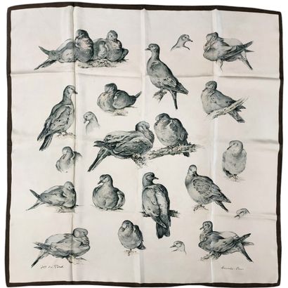 HERMES Paris 

Silk twill square printed...