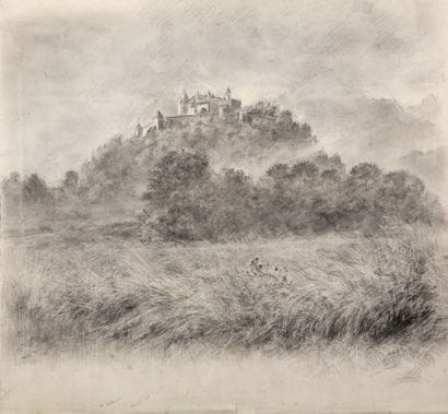 View of the castle of Gruyères (Switzerland)

Charcoal

A...