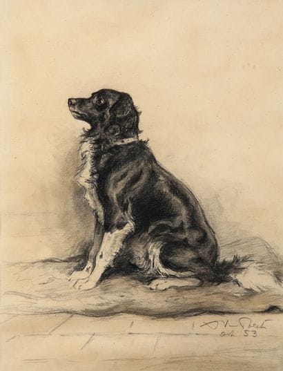 Seated hunting dog - 1953

Charcoal

Signed...