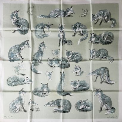 HERMES Paris 

Square in silk twill printed...