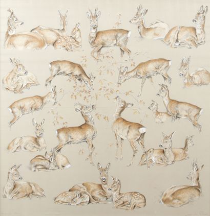 HERMES Paris

Square in silk twill printed...