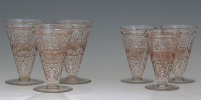BACCARAT - PARTIE DE SERVICE DE VERRES 16...