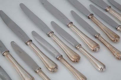 CHRISTOFLE - SPATOURS MODEL - 24 PIECES KNIFE...