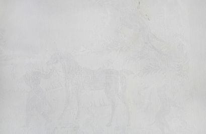GRANDE NAPPE RECTANGUALIRE en damas de coton...