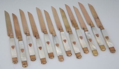 SET OF 12 Restoration period 950 Millièmes...