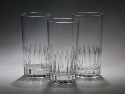 BACCARAT - SUITE DE 9 VERRES A LONG DRINK...