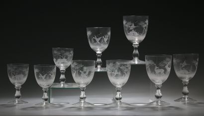 IMPORTANTE PARTIE DE SERVICE DE VERRES 66...