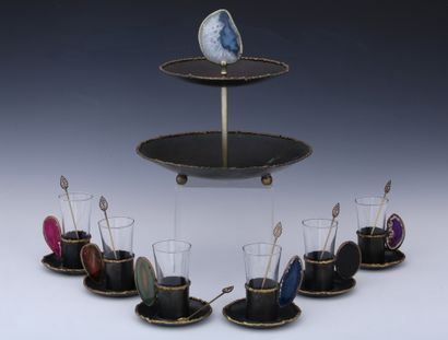 SERVICE A THE ET A MIGNARDISES 7 PIECES en...