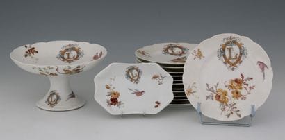 HAVILAND LIMOGES - SERVICE A DESSERT 14 PIECES...