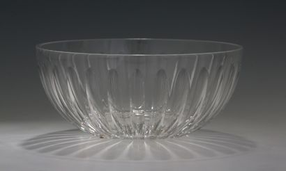 BACCARAT - SALADIER ROND en cristal blanc...