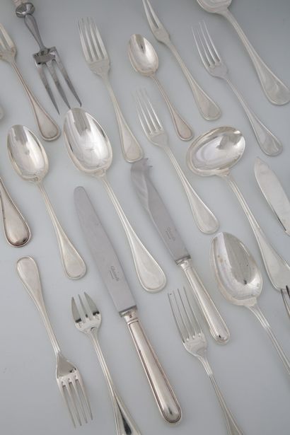 CHRISTOFLE - MODEL ALBI - IMPORTANT 152 PIECES...