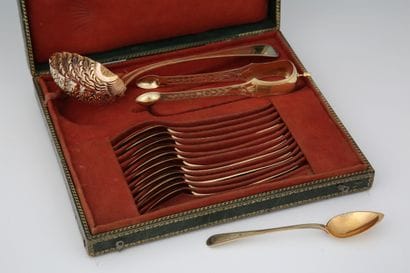 Restoration period 950 Millièmes silverware...