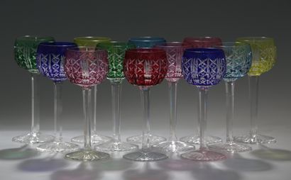 SAINT-LOUIS - MODELE RIESLING - 12 VERRES...