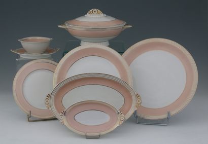 PORCELAINE PALLAS LIMOGES - PARTIE DE SERVICE...
