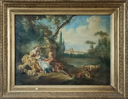 DANS LE GOUT DE FRANCOIS BOUCHER - FIN XIXème...