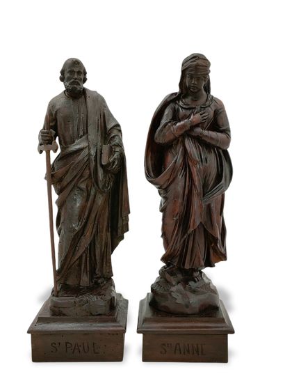 PAIRE DE STATUES de Style du XVIIème Siècle...