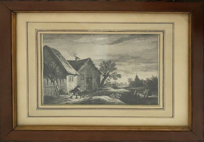 CINQ GRAVURES DES XVII, XIX ET XXème SIECLES...