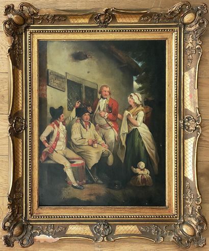 ECOLE ANGLAISE dans le Style du XVIIIème...