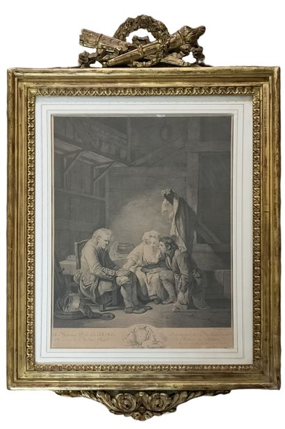 CINQ GRAVURES DES XVII, XIX ET XXème SIECLES...