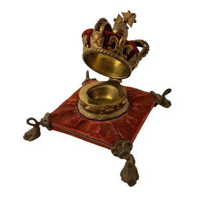 ENCRIER en forme de couronne impériale britannique...