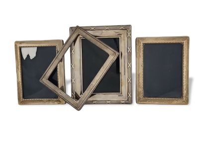 3 CADRES PORTE-PHOTO A CHEVALET RECTANGULAIRE...