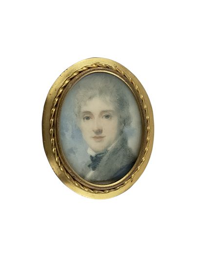 MINIATURE anglaise du XIXème Siècle, dans...