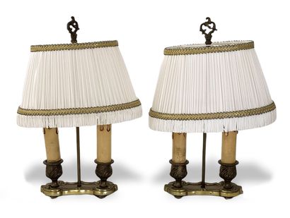 4 LAMPES des XIX et XXème Siècles comprenant...